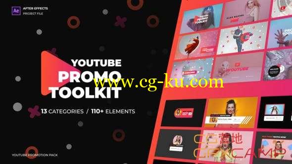 AE模板-时尚网络视频宣传包装元素包 Modern Youtube Promo Toolkit的图片1