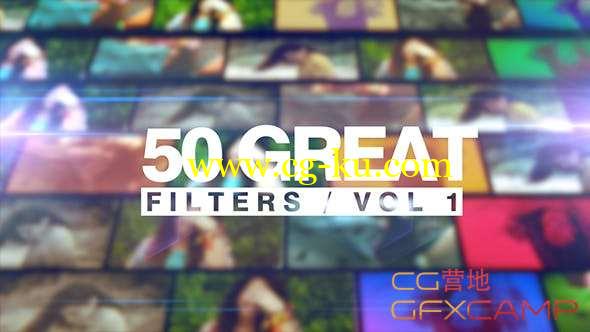 Apple Motion模板-视频调色滤镜预设 50 Great Filters的图片1