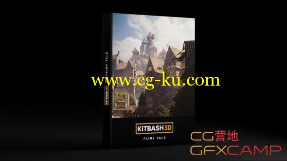 童话城镇3D模型 Kitbash3D - Fairy Tale (MAX/MA/OBJ/FBX格式)的图片1