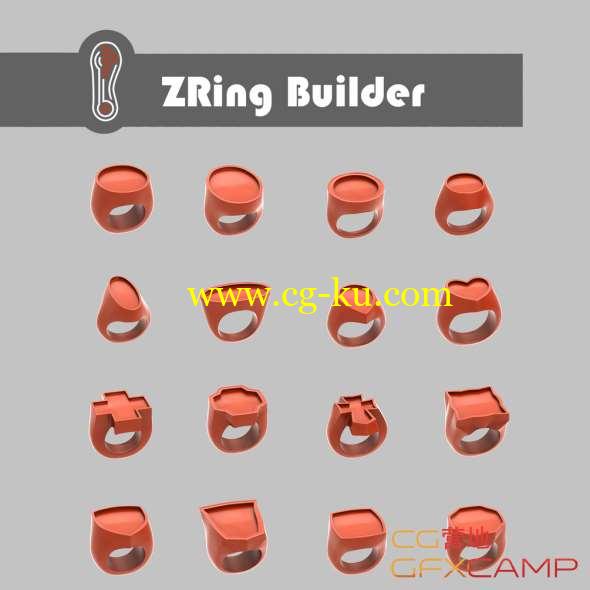 Zbrush戒指模型预设 Ring Builder的图片1