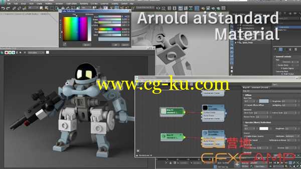 阿诺德插件Arnold渲染器破解版 SolidAngle MAXtoA v2.4.43 For 3ds Max 2018/2019的图片1