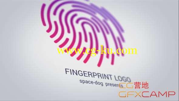 AE模板-指纹验证Logo动画 Fingerprint logo的图片1