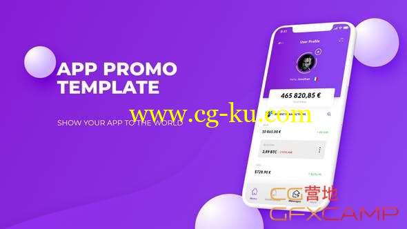 AE模板-时尚活力手机APP动画片头 Color App Promo的图片1