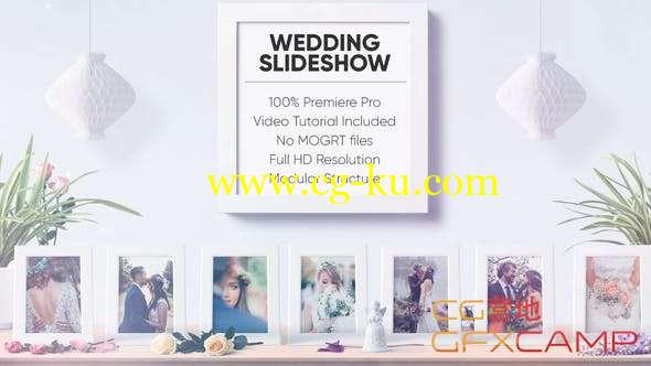 PR模板-实拍桌面相册照片婚礼开场 Wedding Slideshow的图片1