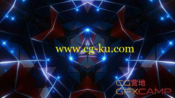 科技感分形大屏幕VJ视频素材 Space Kaleidoscope的图片1