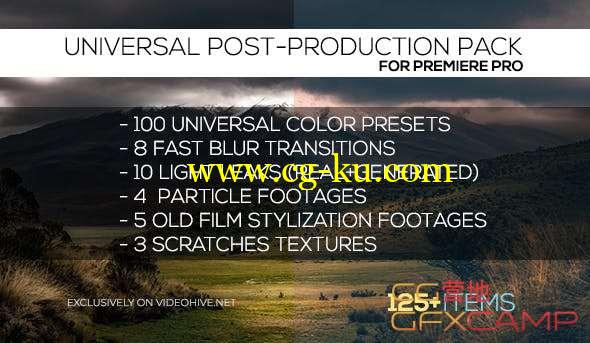 PR预设-视频后期调色转场预设包 Universal Post-Production Pack的图片1