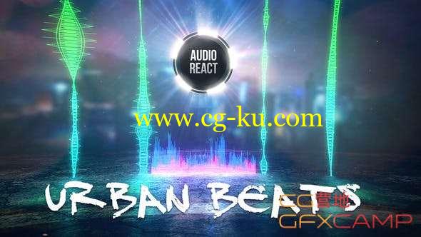 AE模板-时尚音乐波形可视化节奏动画 Urban Beats - Audio React的图片1