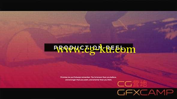AE模板-体育视频包装宣传片头 Production Reel Glitch Promo的图片1