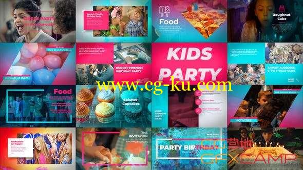 AE模板-小孩生日聚会展示片头 Kids Birthday Party的图片1