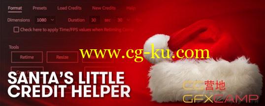 人员信息字幕介绍AE脚本 Aescripts Santa's Little Credit Helper v1.2 + 使用教程的图片1