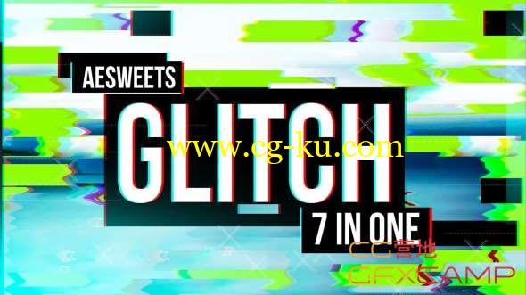 信号损坏画面撕裂AE插件 AESweets Glitch 7in1 v1.0.3 Win/Mac破解版的图片1