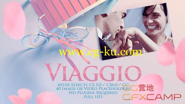 AE模板-清新浪漫婚礼照片相册片头 Viaggio - Romantic Gallery的图片1