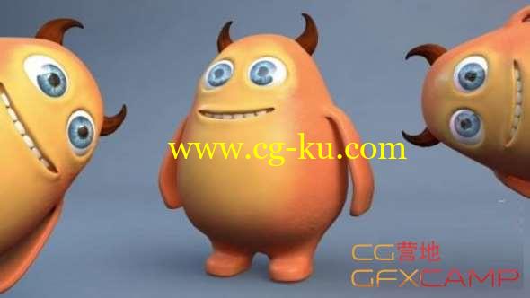 卡通怪兽角色建模C4D教程 Skillshare - 3D Character Creation in Cinema 4D Modeling a Happy Monster的图片1