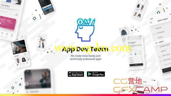 AE模板-手机网络购物APP介绍动画片头 App Development Promo的图片1