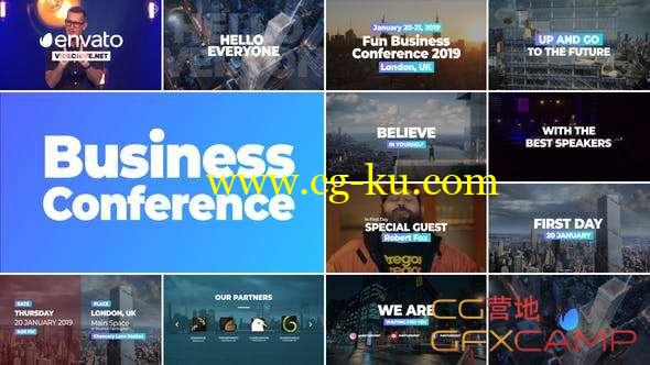 AE模板-商务活动预告介绍片头 Business Conference Promo的图片1