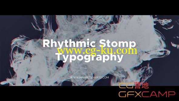 AE模板-文字图片时尚快闪片头 Rhythmic Stomp Typography的图片1