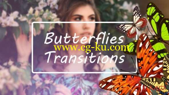 飞舞蝴蝶视频转场素材 Butterflies Transitions的图片1