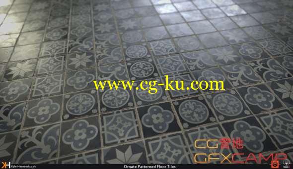 瓷砖地面制作教程 Gumroad - Ornate Tile Creation in Substance Designer的图片1