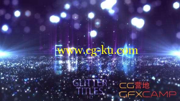 AE模板-闪烁粒子时尚文字宣传片头 Glitter Fashion Titles的图片1