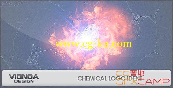 AE模板-粒子火焰Plexus点线背景 VideoHive Chemical Logo Ident的图片1