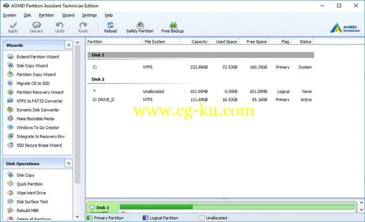 AOMEI Partition Assistant 8.4 Multilingual的图片1