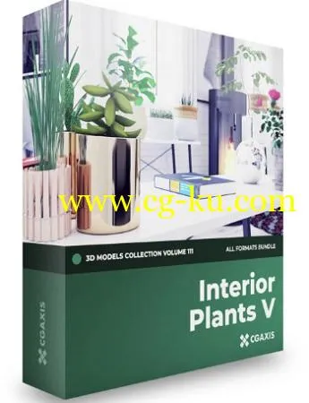 CGAxis – Volume 111 – Interior Plants 3D Models Collection的图片1