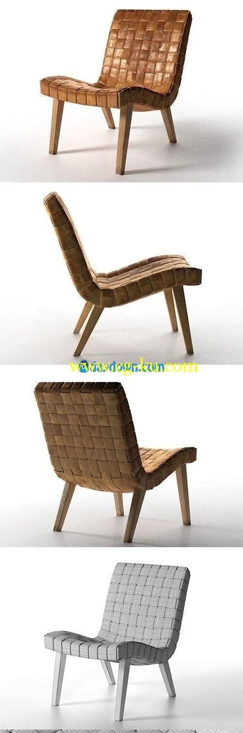 CGTrader – 654w Lounge Chair 3D model的图片1