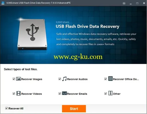 IUWEshare USB Flash Drive Data Recovery 7.9.9.9 Unlimited / AdvancedPE的图片1