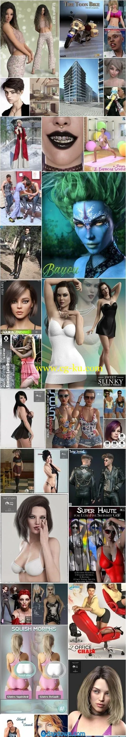 Daz 3D, Poser Bundle 3 August 2019的图片1