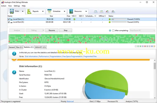 Auslogics Disk Defrag Ultimate 4.11.0.0 Multilingual的图片1