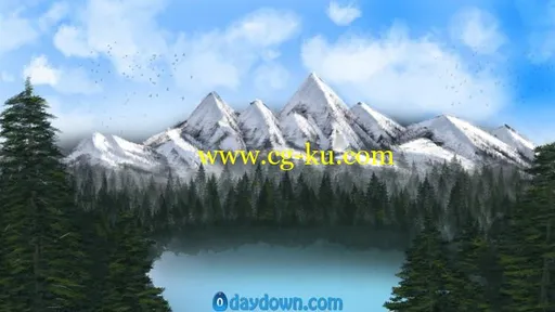 Digital Art Landscape: Learn How to Paint Digital Landscapes的图片1