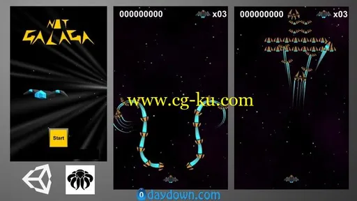 Unity Game Tutorial: Galaga 3D的图片1