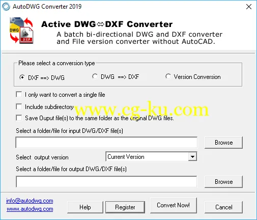 DWG DXF Converter 2019 v3.88的图片1