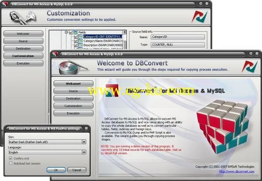 DMSoft DBConvert for Access and MySQL 8.3.8 Multilingual的图片1