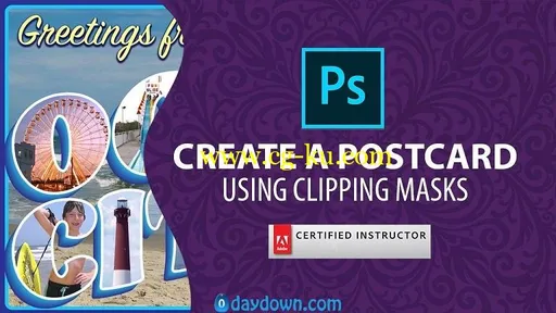 Create a Postcard in Photoshop using Clipping Masks的图片1