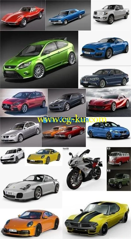 Car 3D Model Bundle August 2019的图片1