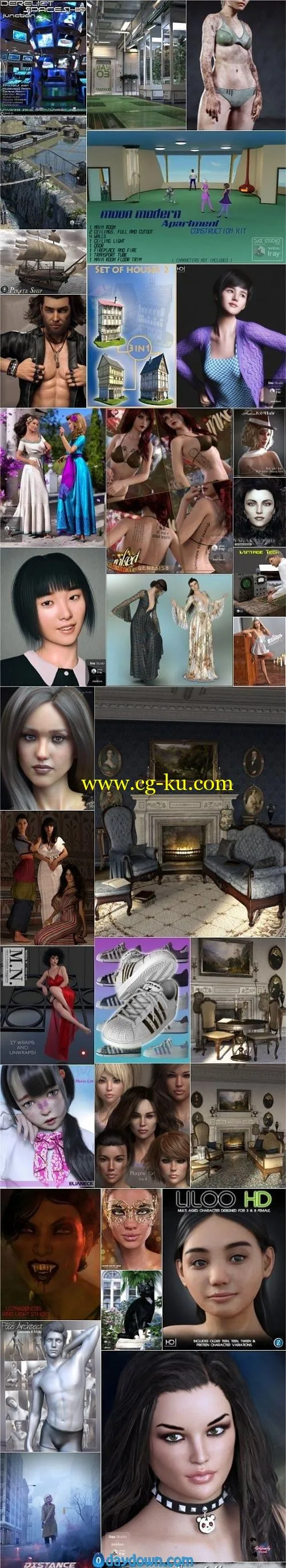 Daz 3D, Poser Bundle 5 August 2019的图片1