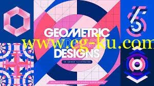 Mastering Illustrator Tools & Techniques for Creating Geometric Grid-Based Designs的图片1