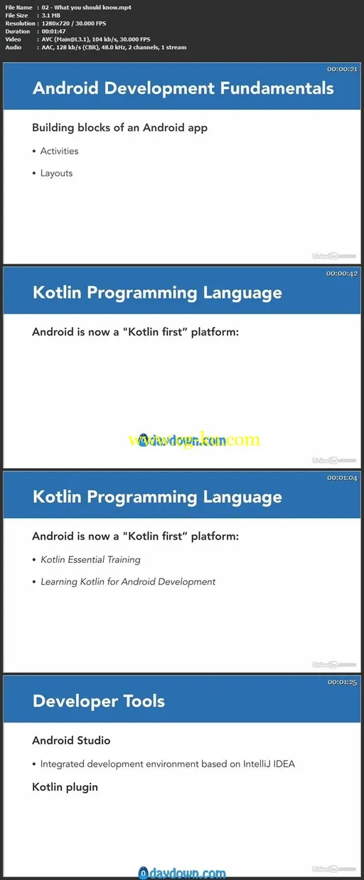 Android Development Essential Training: Manage Data的图片2