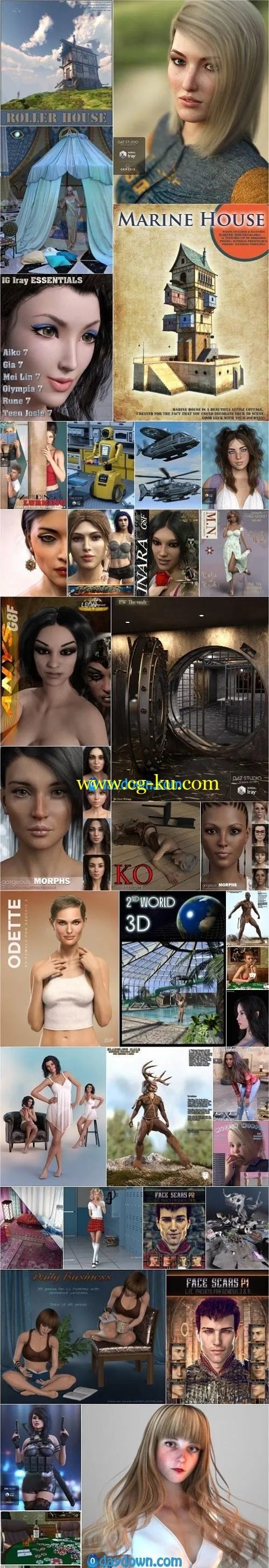 Daz 3D, Poser Bundle 7 August 2019的图片1