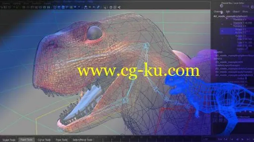 Maya Rigging a Dinosaur in 4 hours的图片2