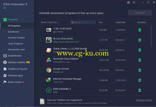 IObit Uninstaller Pro 9.0.2.38 Multilingual的图片1