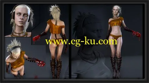 Model & Texture a complete Female Character for Games的图片2