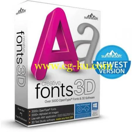 Summitsoft Creative Fonts 3D v10.5的图片1