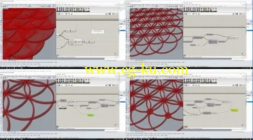 Rhino 3D Grasshopper flower of life and other patterns full的图片1