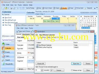 Efficient Calendar 5.60 Build 555 Multilingual的图片1