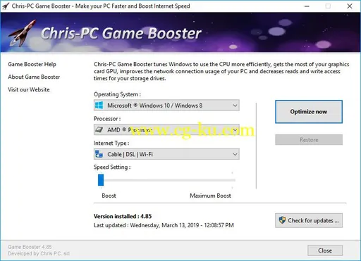 Chris-PC Game Booster 5.05的图片1