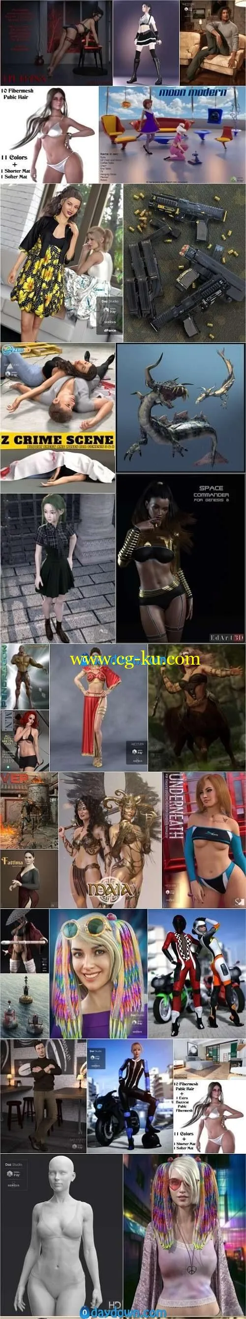 Daz 3D, Poser Bundle 3 September 2019的图片1