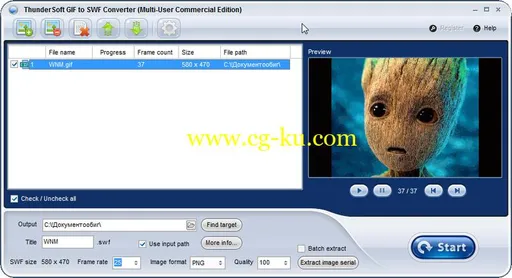 ThunderSoft GIF to SWF Converter 2.6.0.0的图片1