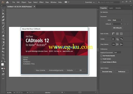 Hot Door CADtools 12.0.0 for Adobe Illustrator的图片2